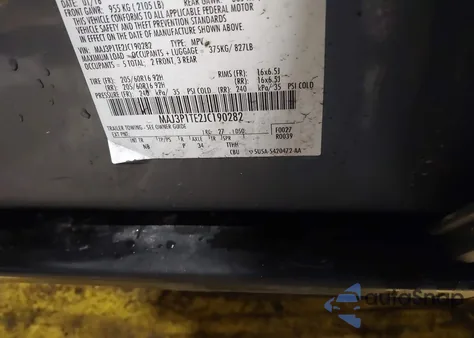 2018 Ford Ecosport Se z USA, uszkodzony, nr VIN MAJ3P1TE2JC190282